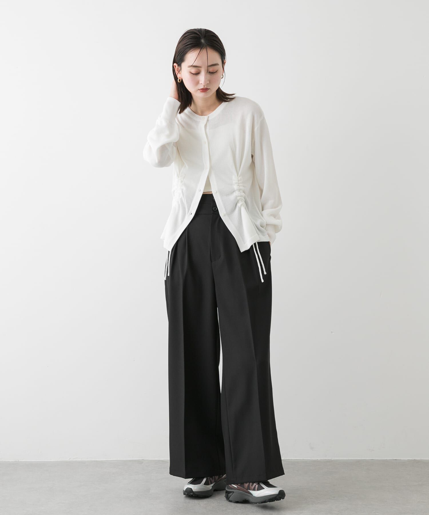 SENSE OF PLACE by URBAN RESEARCH「ドロストシャーリングカーディガン」|カーディガン|