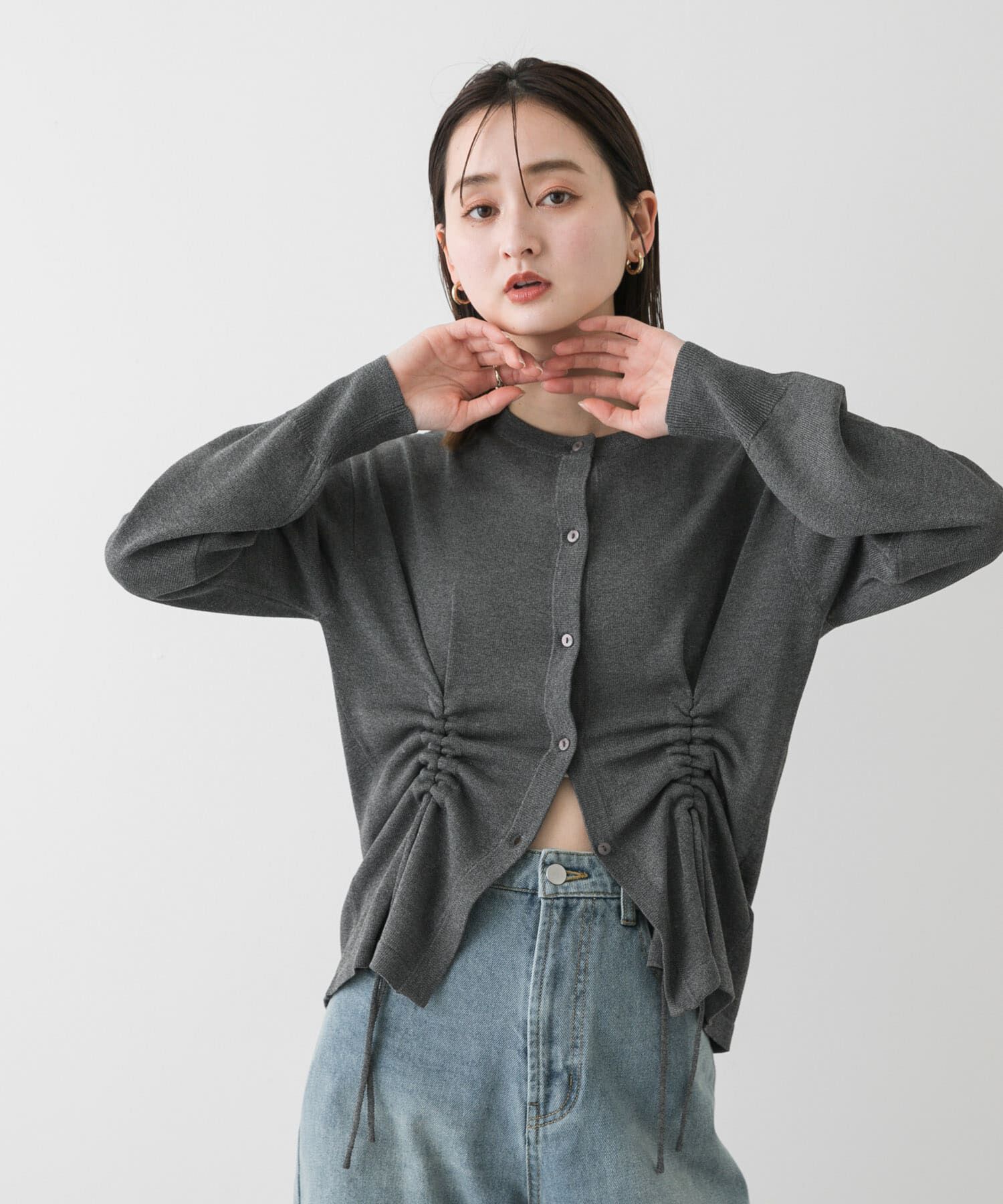 SENSE OF PLACE by URBAN RESEARCH「ドロストシャーリングカーディガン」|カーディガン|