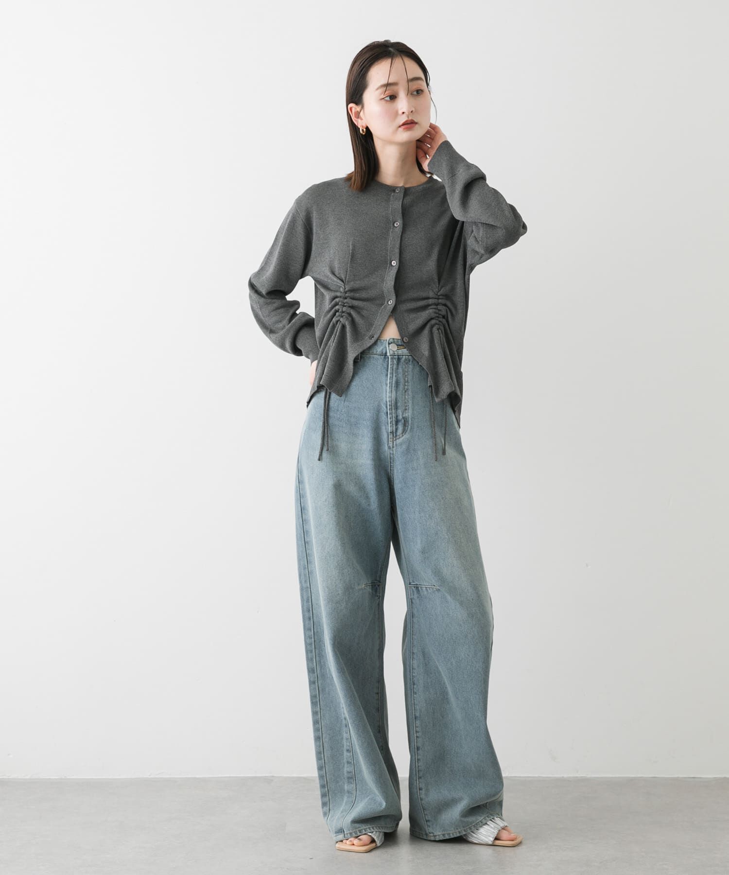 SENSE OF PLACE by URBAN RESEARCH「ドロストシャーリングカーディガン」|カーディガン|