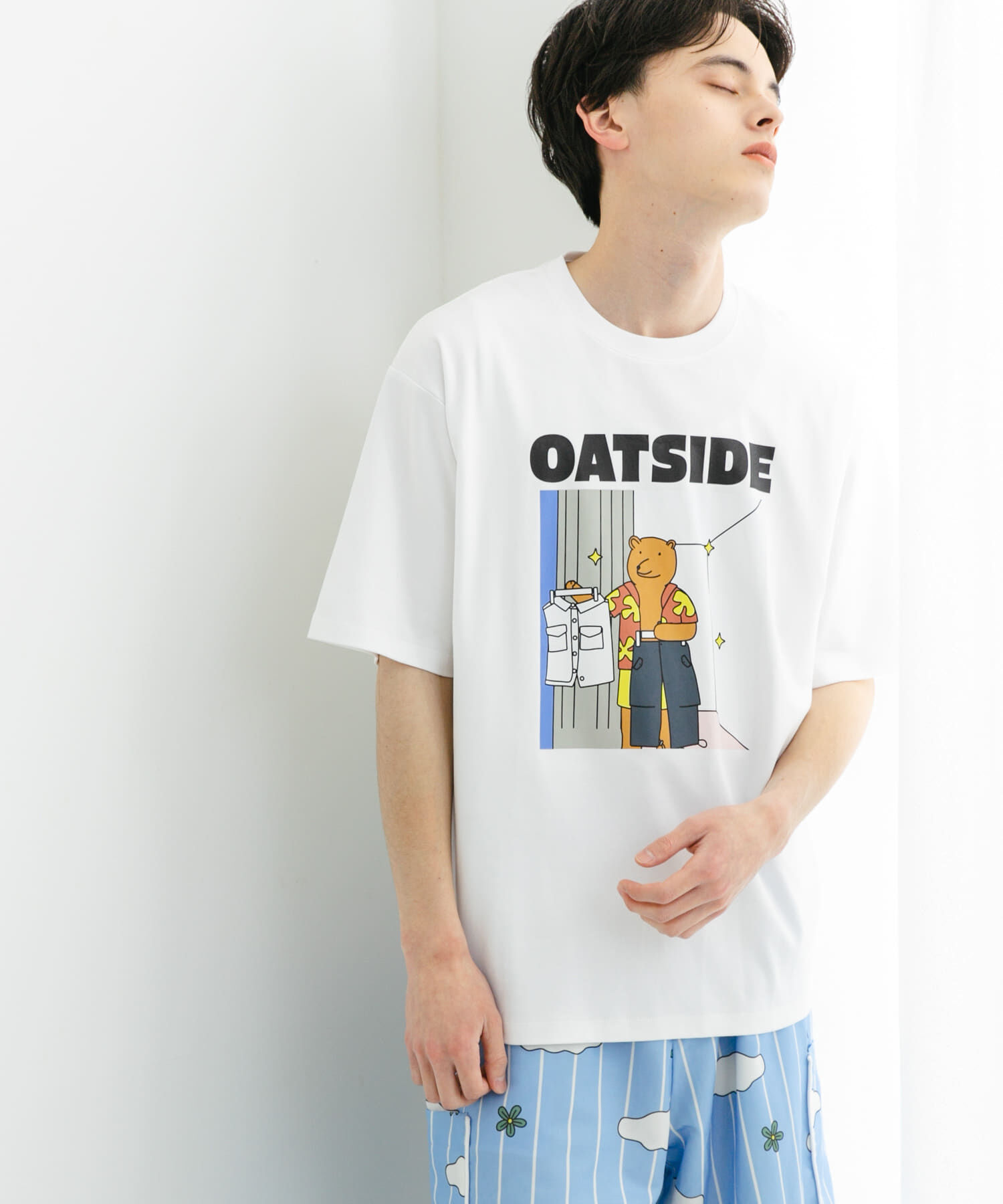 SENSE OF PLACE by URBAN RESEARCH「『別注』OATSIDE&times;SENSE OF PLACE　グラフィックショートスリーブ Tシャツ B」|Tシャツ・カットソー|