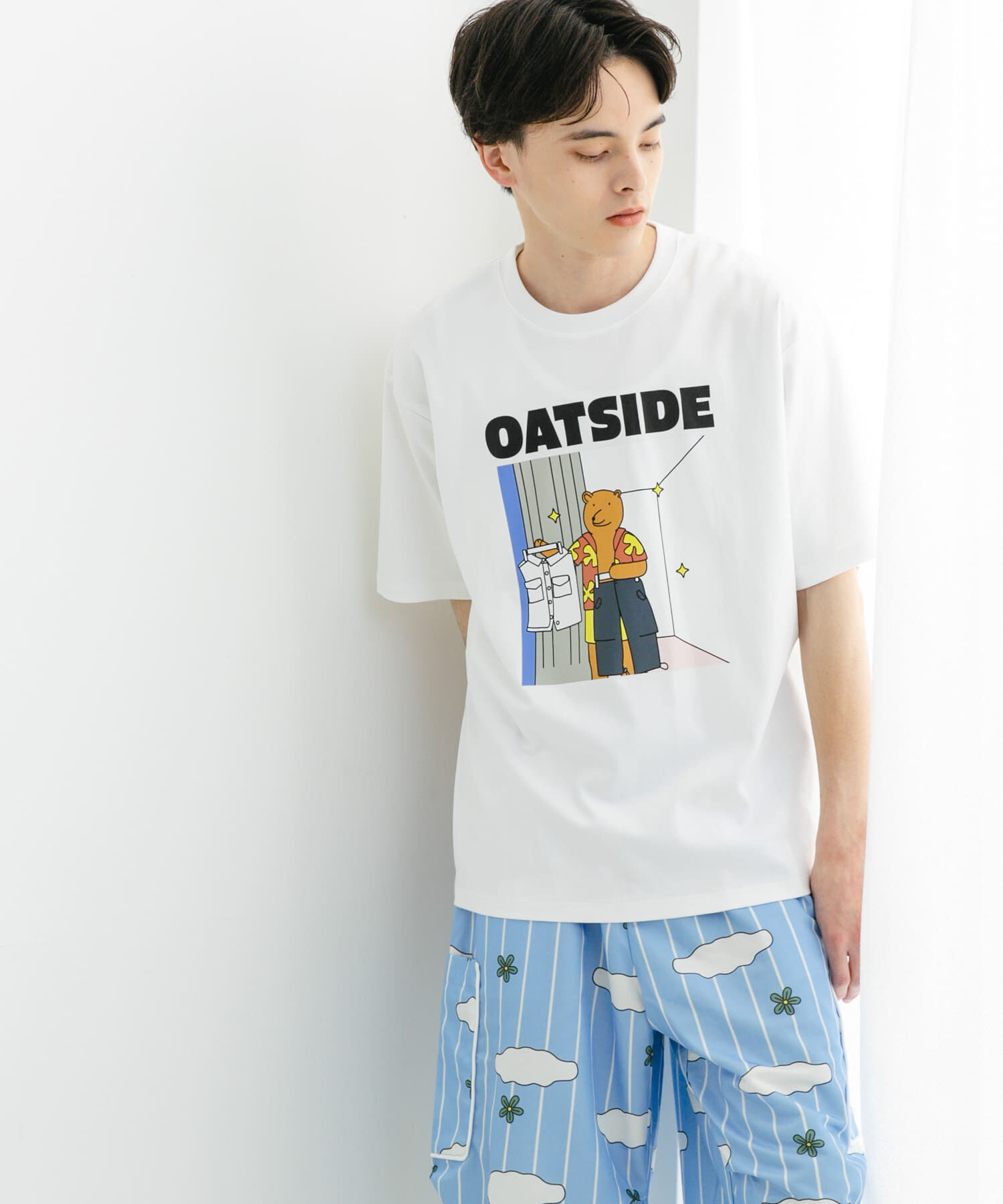 SENSE OF PLACE by URBAN RESEARCH「『別注』OATSIDE&times;SENSE OF PLACE　グラフィックショートスリーブ Tシャツ B」|Tシャツ・カットソー|