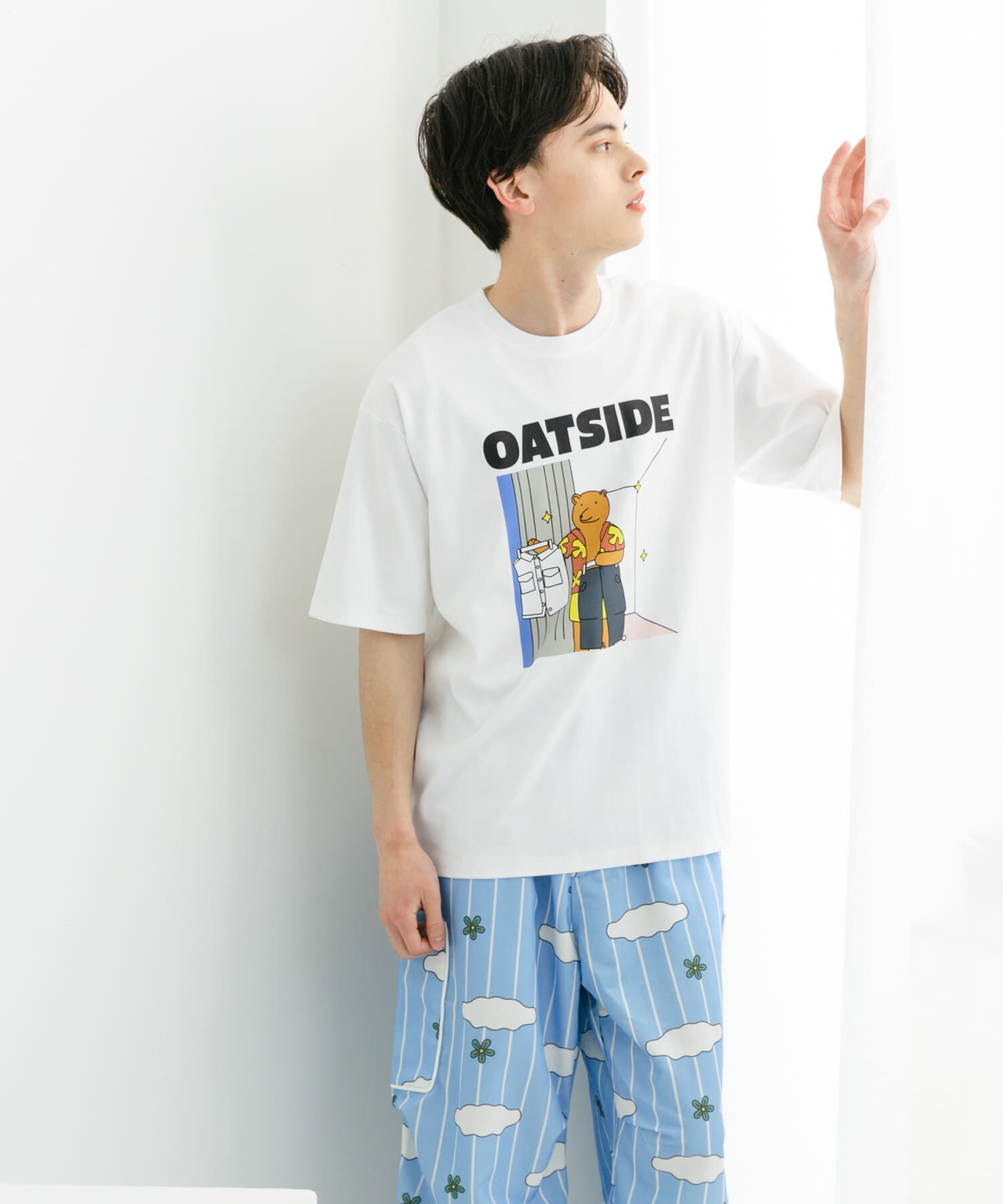 SENSE OF PLACE by URBAN RESEARCH「『別注』OATSIDE&times;SENSE OF PLACE　グラフィックショートスリーブ Tシャツ B」|Tシャツ・カットソー|