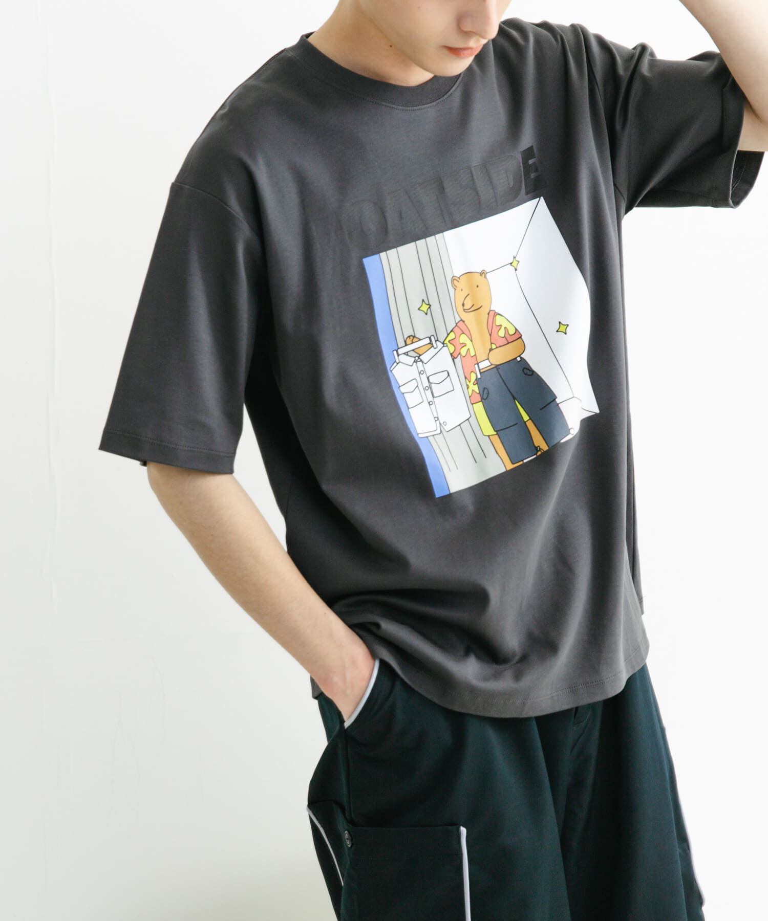 SENSE OF PLACE by URBAN RESEARCH「『別注』OATSIDE&times;SENSE OF PLACE　グラフィックショートスリーブ Tシャツ B」|Tシャツ・カットソー|