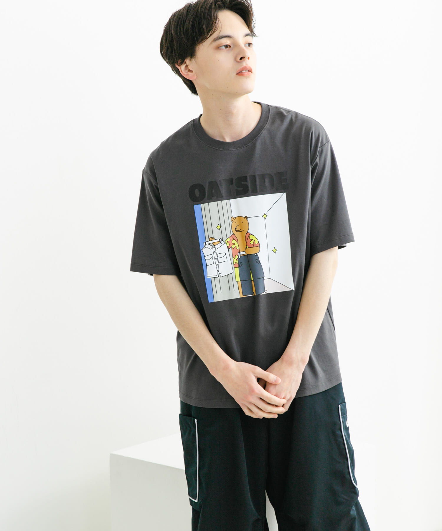 SENSE OF PLACE by URBAN RESEARCH「『別注』OATSIDE&times;SENSE OF PLACE　グラフィックショートスリーブ Tシャツ B」|Tシャツ・カットソー|