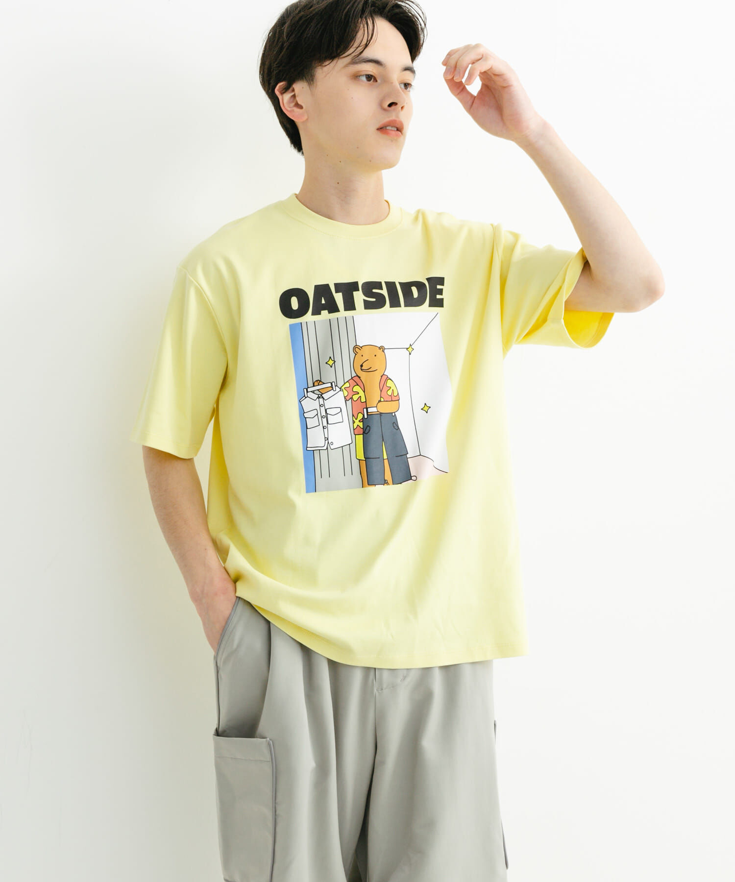 SENSE OF PLACE by URBAN RESEARCH「『別注』OATSIDE&times;SENSE OF PLACE　グラフィックショートスリーブ Tシャツ B」|Tシャツ・カットソー|