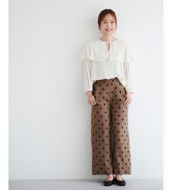 le.coeur blanc「ケープフリルブラウス」|シャツ・ブラウス|