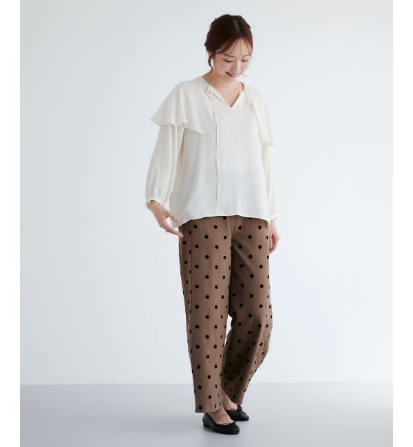 le.coeur blanc「ケープフリルブラウス」|シャツ・ブラウス|