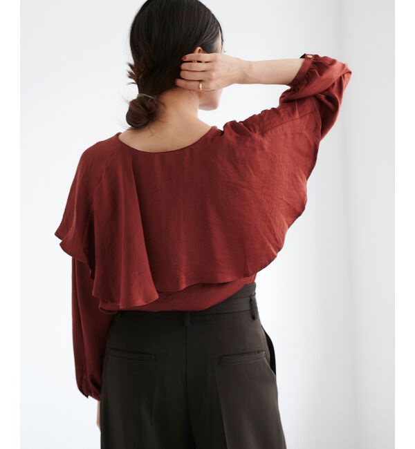 le.coeur blanc「ケープフリルブラウス」|シャツ・ブラウス|