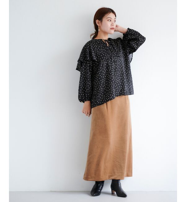 le.coeur blanc「ケープフリルブラウス」|シャツ・ブラウス|