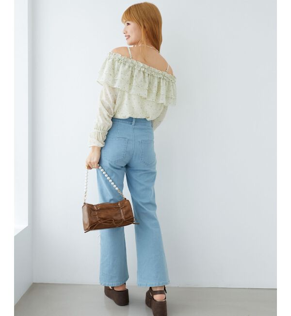  「ティアードフリルオフショルブラウス」|シャツ・ブラウス|