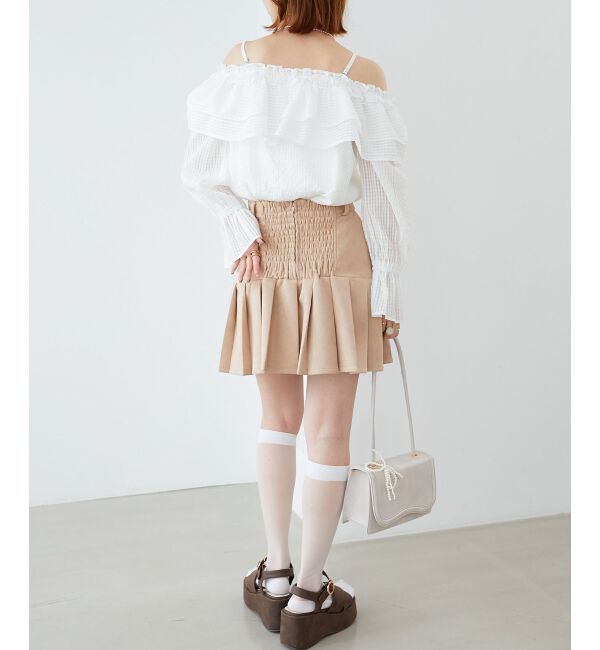  「ティアードフリルオフショルブラウス」|シャツ・ブラウス|