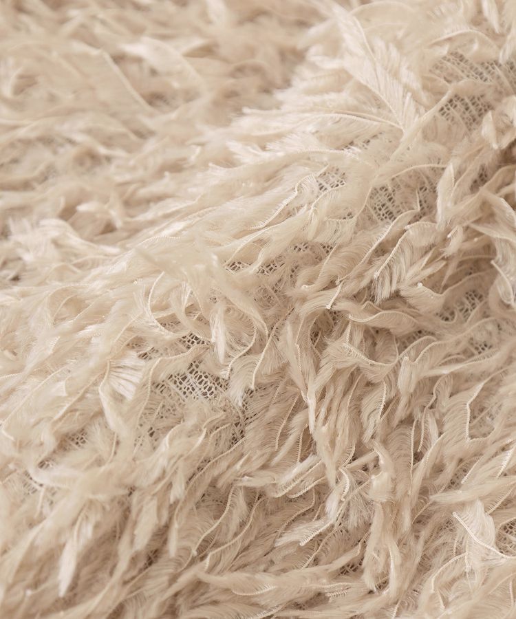 earth music&ecology「【WEB限定】ベロアリボンフェザービスチェ」|ベスト・ジレ|