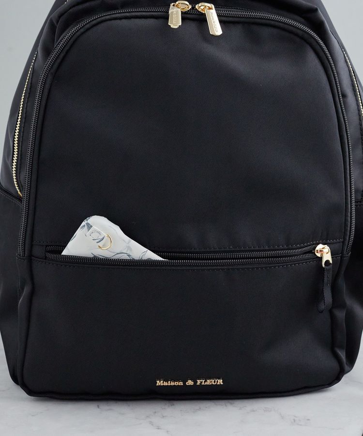 Maison de FLEUR「撥水加工ポケットリボンリュック」|リュック|