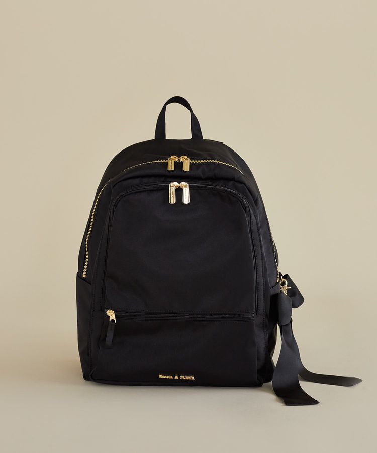 Maison de FLEUR「撥水加工ポケットリボンリュック」|リュック|