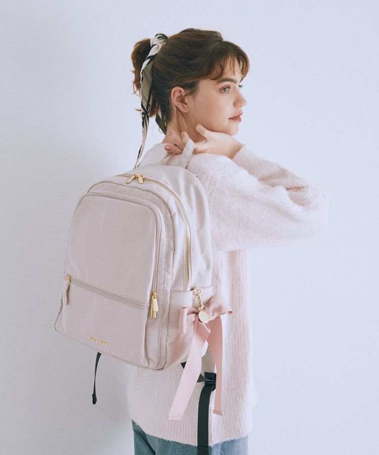 Maison de FLEUR「撥水加工ポケットリボンリュック」|リュック|