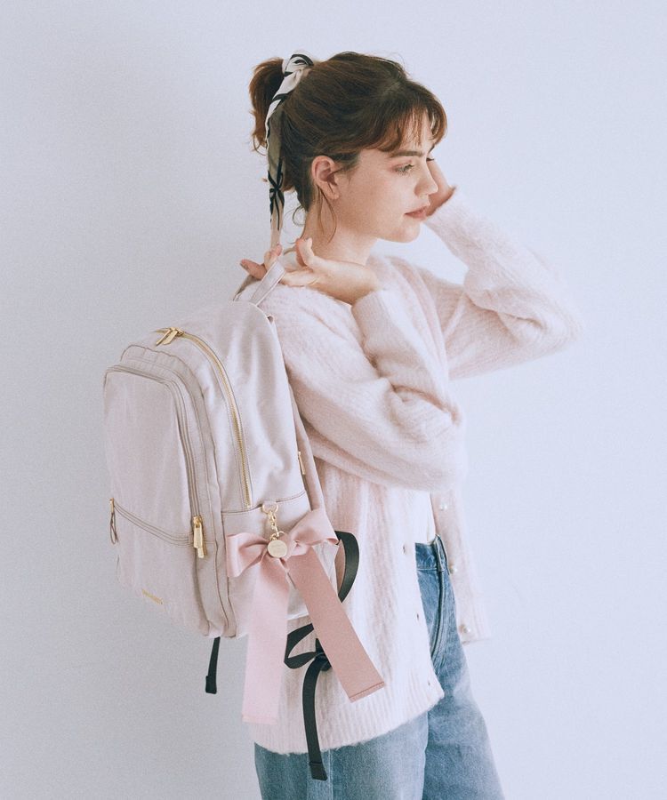 Maison de FLEUR「撥水加工ポケットリボンリュック」|リュック|