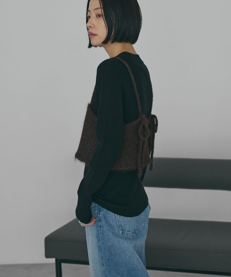 AMERICAN HOLIC「ニットビスチェ」|ベスト・ジレ|