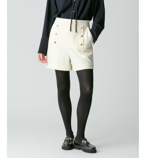 allureville「メルトンマリンショートパンツ」|その他|オフホワイト