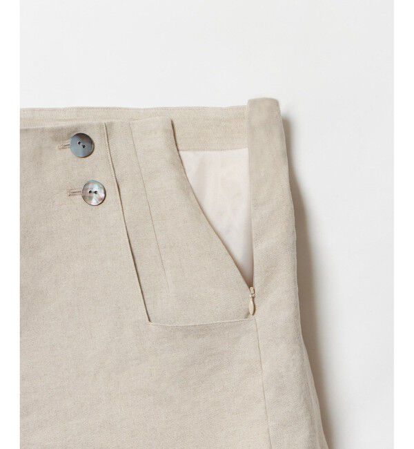 allureville「リネン/ポリエステルハイライズショートパンツ」|その他|