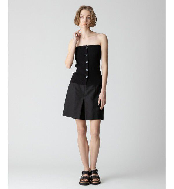 allureville「リネン/ポリエステルハイライズショートパンツ」|その他|