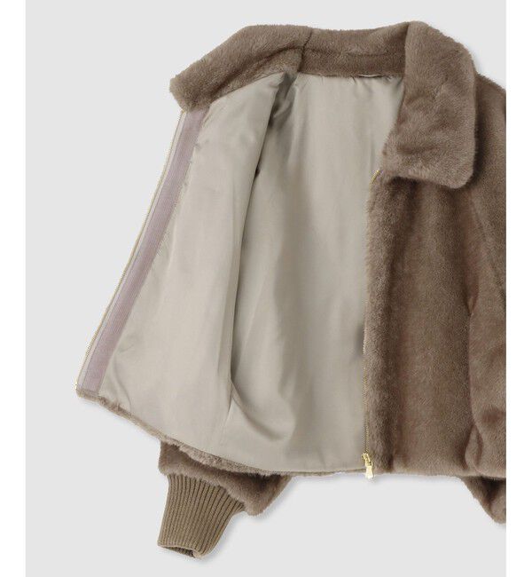 allureville「フェイクミンクファーブルゾン」|ブルゾン・スタジャン|