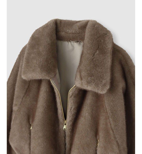 allureville「フェイクミンクファーブルゾン」|ブルゾン・スタジャン|