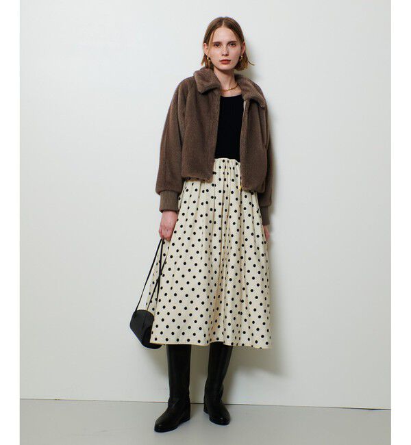 allureville「フェイクミンクファーブルゾン」|ブルゾン・スタジャン|