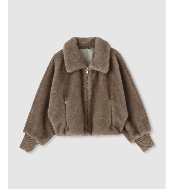 allureville「フェイクミンクファーブルゾン」|ブルゾン・スタジャン|