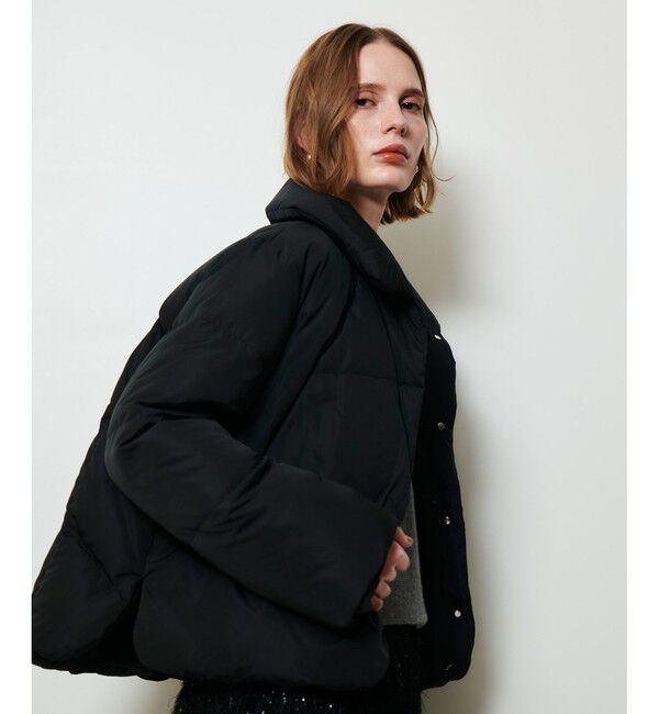 allureville「ファーカラーショートダウンコート」|ダウン|