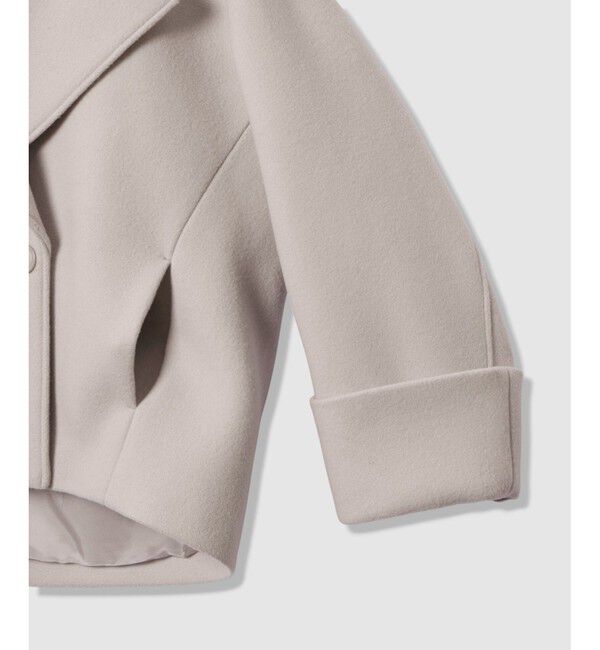 allureville「メルトンコクーンミドルコート」|ダッフルコート|