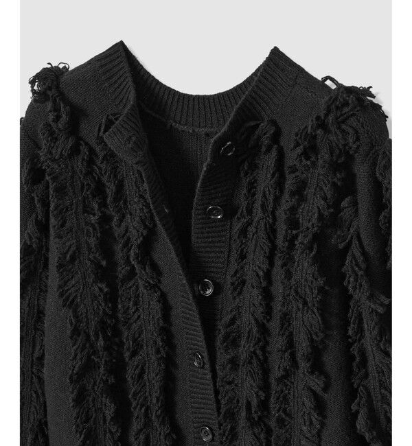 allureville「フリンジシャギー２WAYプルオーバー」|ニット・セーター|