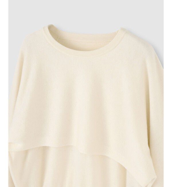 allureville「メリノウールレイヤードプルオーバー」|ニット・セーター|