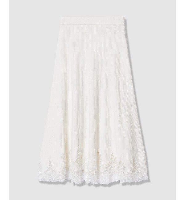 allureville「レースドッキングニットスカート」|スカート|