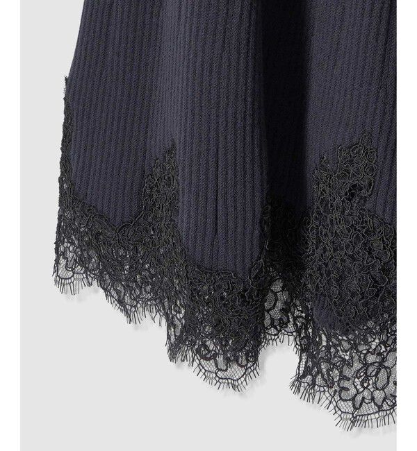 allureville「レースドッキングニットスカート」|スカート|