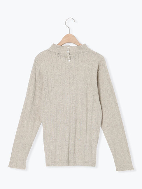 Samansa Mos2「パターンメッシュタートルインナー」|Tシャツ・カットソー|