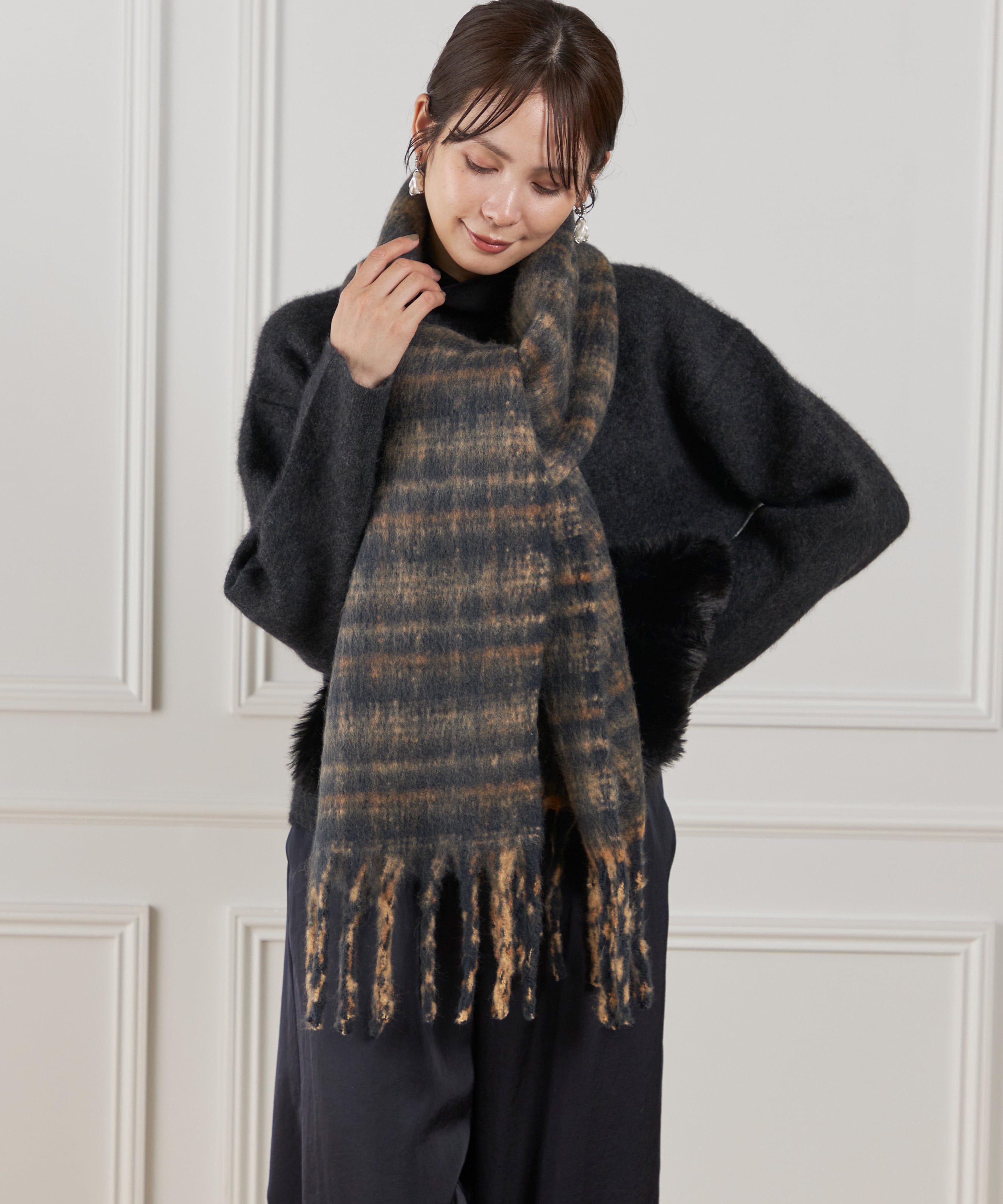 Le Souk「ブークレー トーナルチェック マフラー　」|ストール|