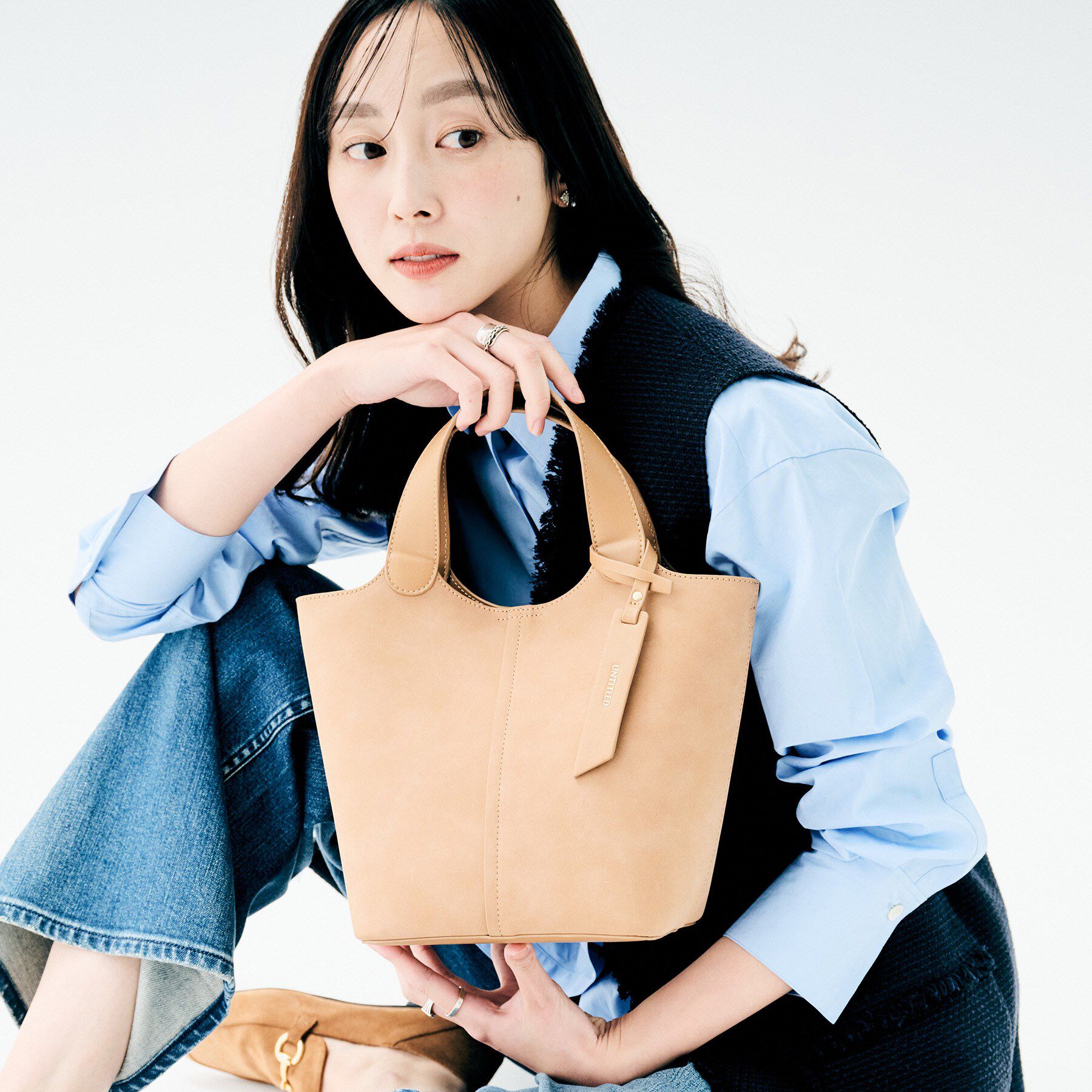 UNTITLED「【トレンド】ヌバックトート」|トートバッグ|