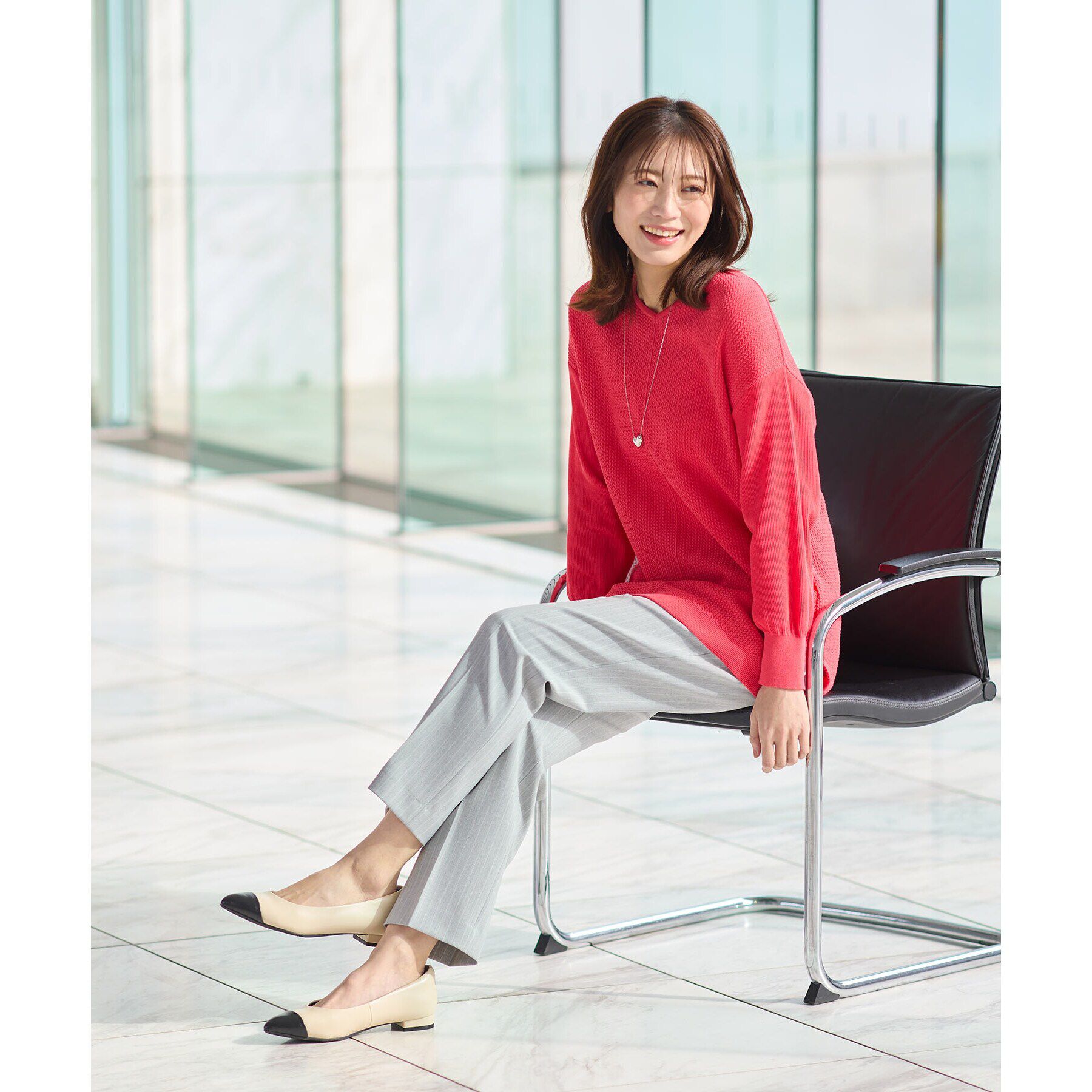 Reflect「【至福の履き心地／通勤にもぴったり◎】フラットパンプス」|パンプス|