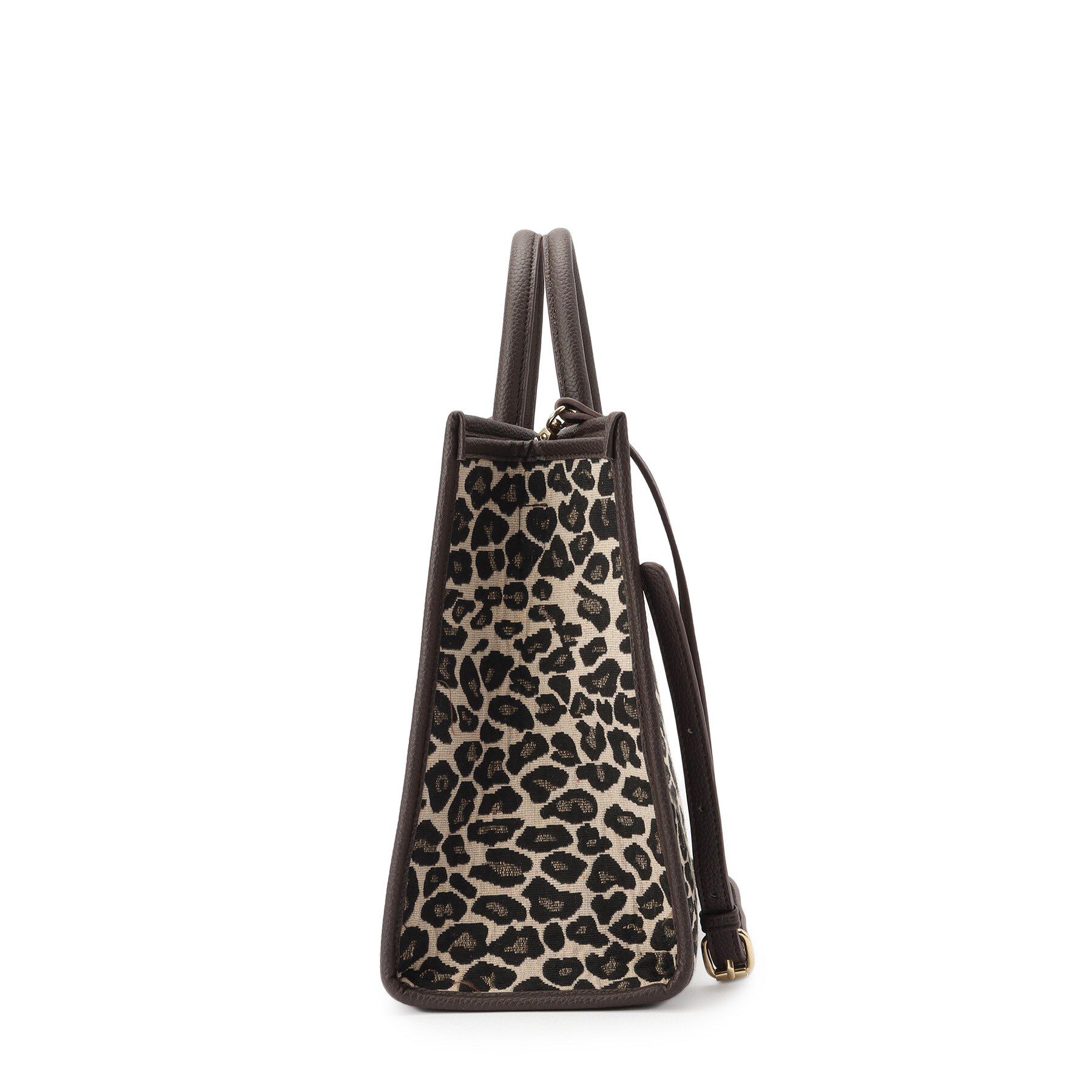 Reflect「【しっかり収納／ショルダー付き】レオパードジャカードバッグ」|トートバッグ|