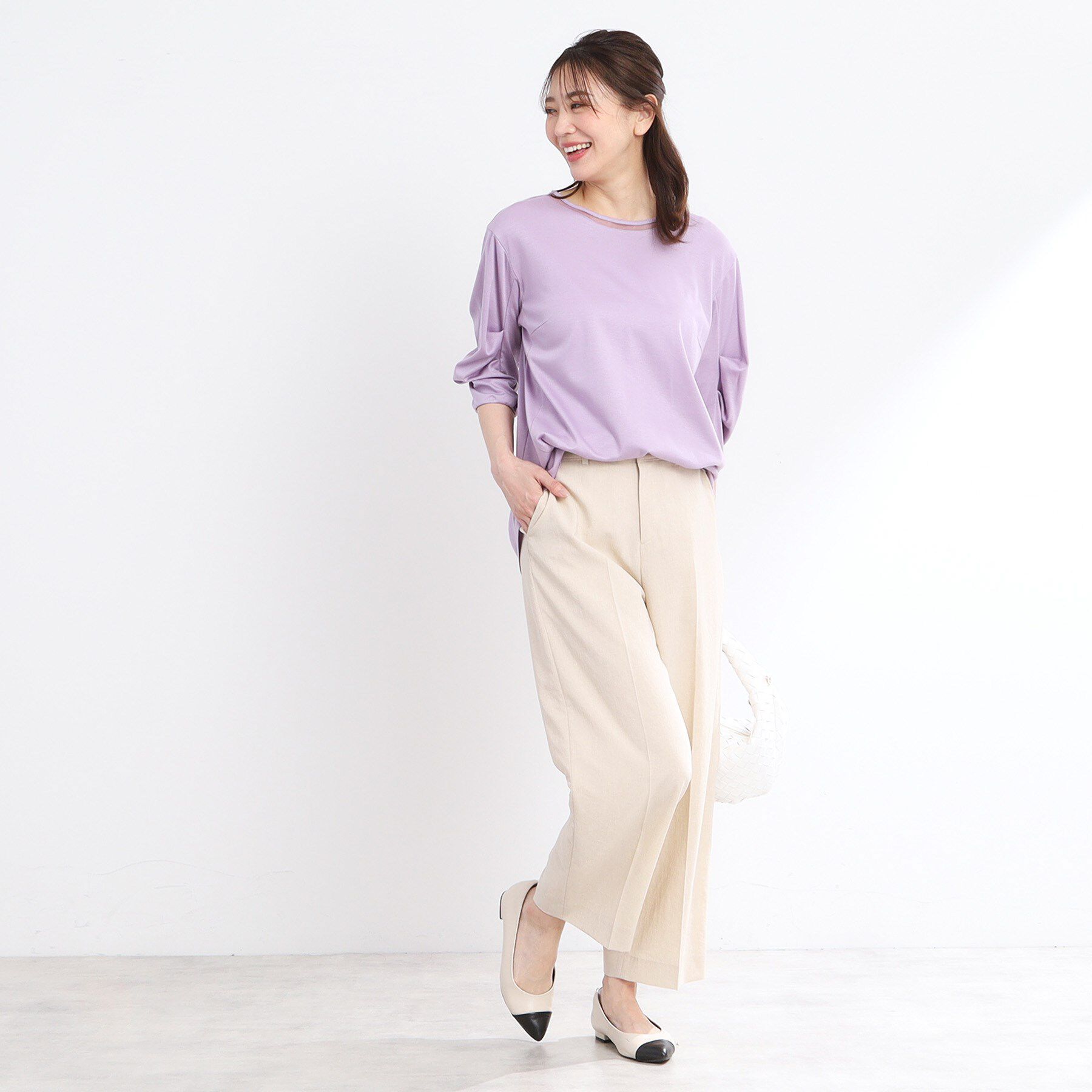 Reflect「【腰周りカバー】すっきり見えAラインカットソー」|Tシャツ・カットソー|