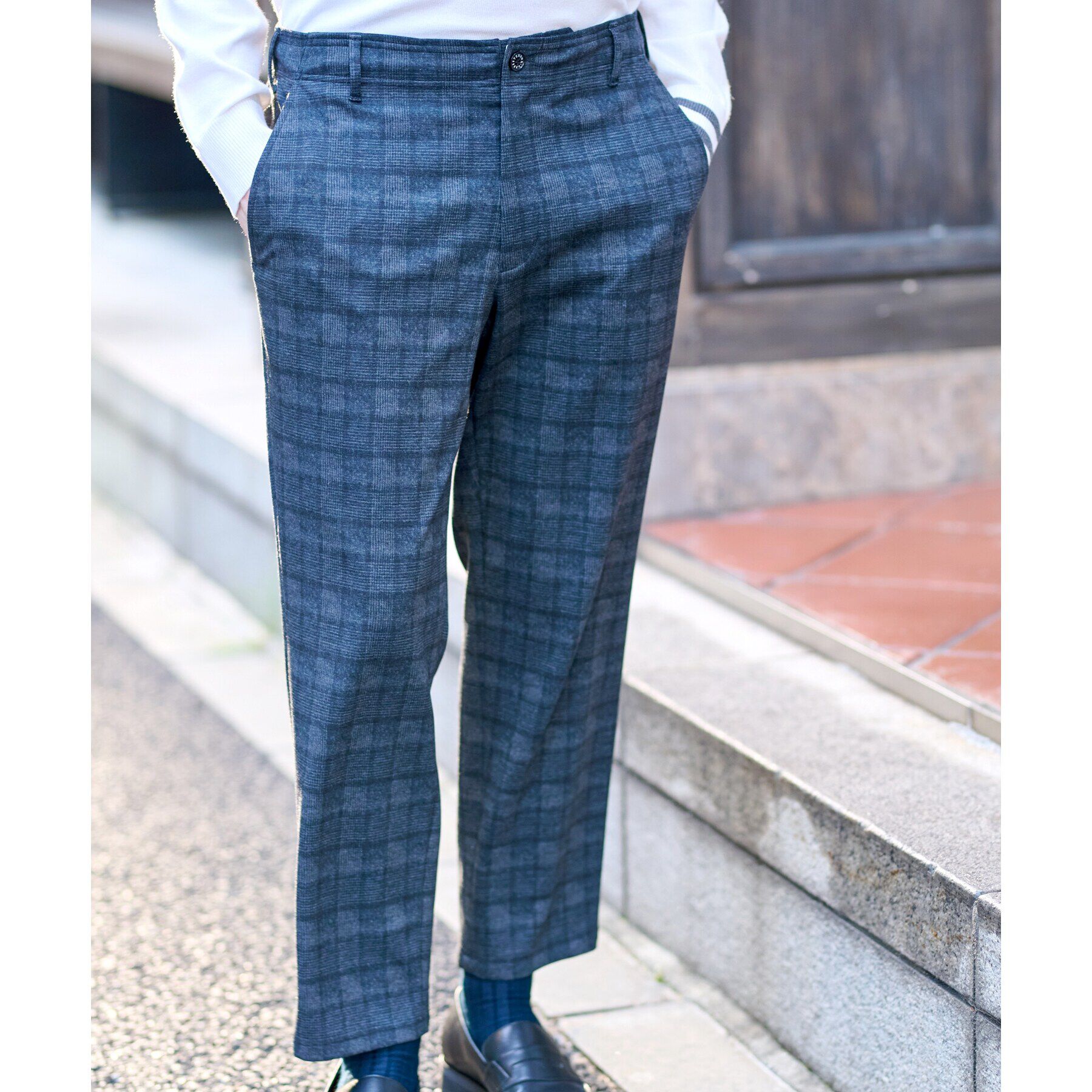 DRESSTERIOR「【セットアップ可】ネイビーグレンチェックパンツ」|その他|