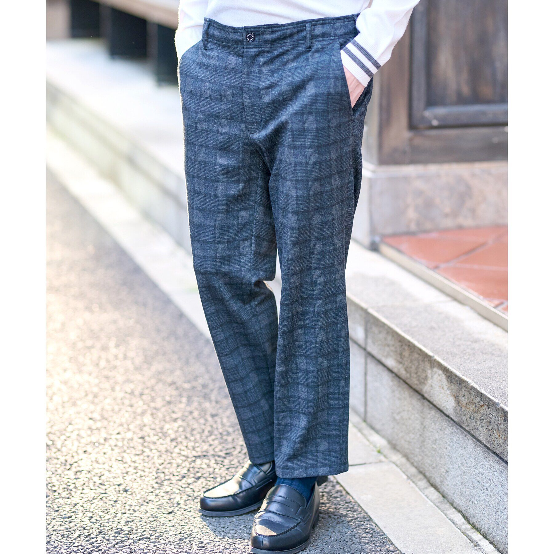 DRESSTERIOR「【セットアップ可】ネイビーグレンチェックパンツ」|その他|