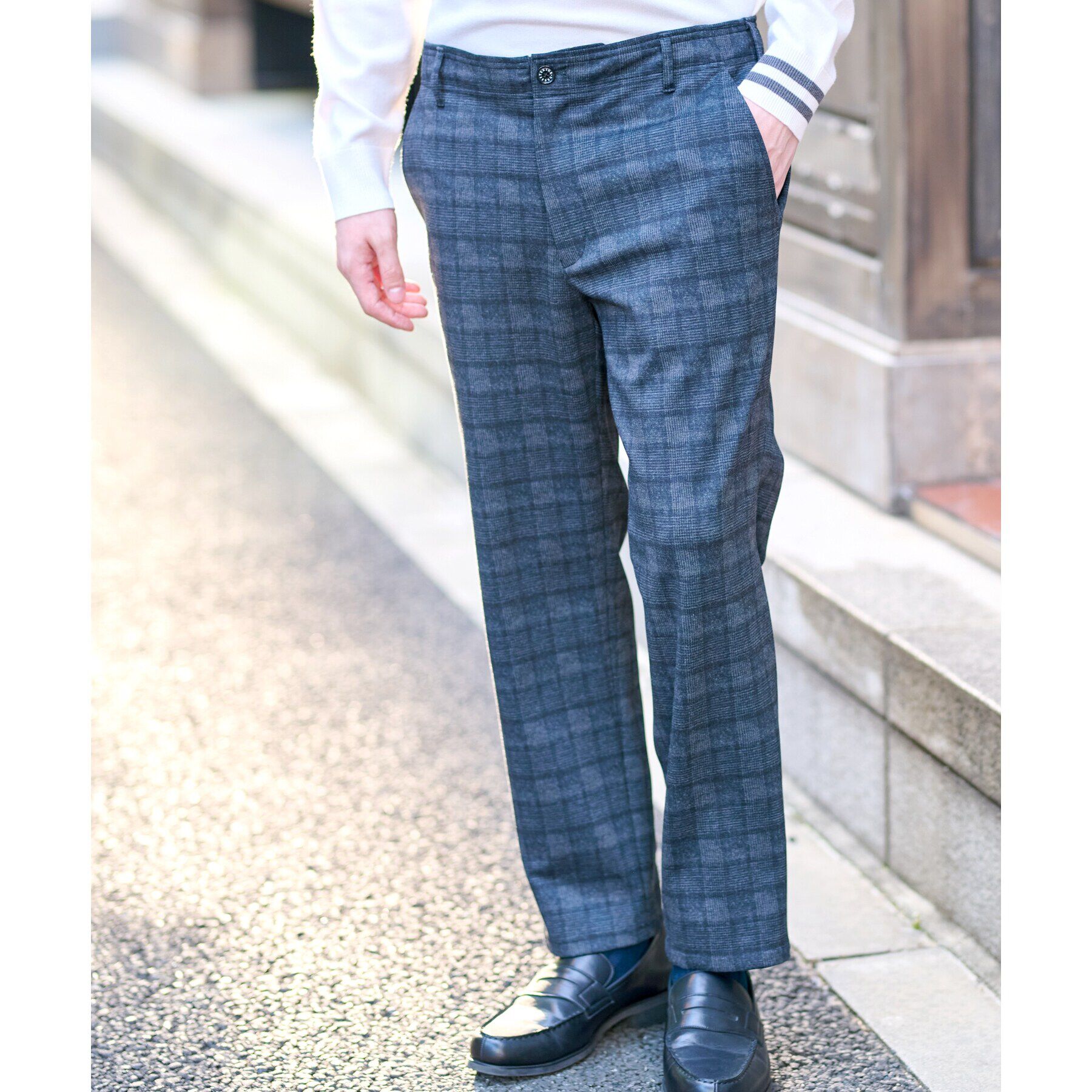 DRESSTERIOR「【セットアップ可】ネイビーグレンチェックパンツ」|その他|