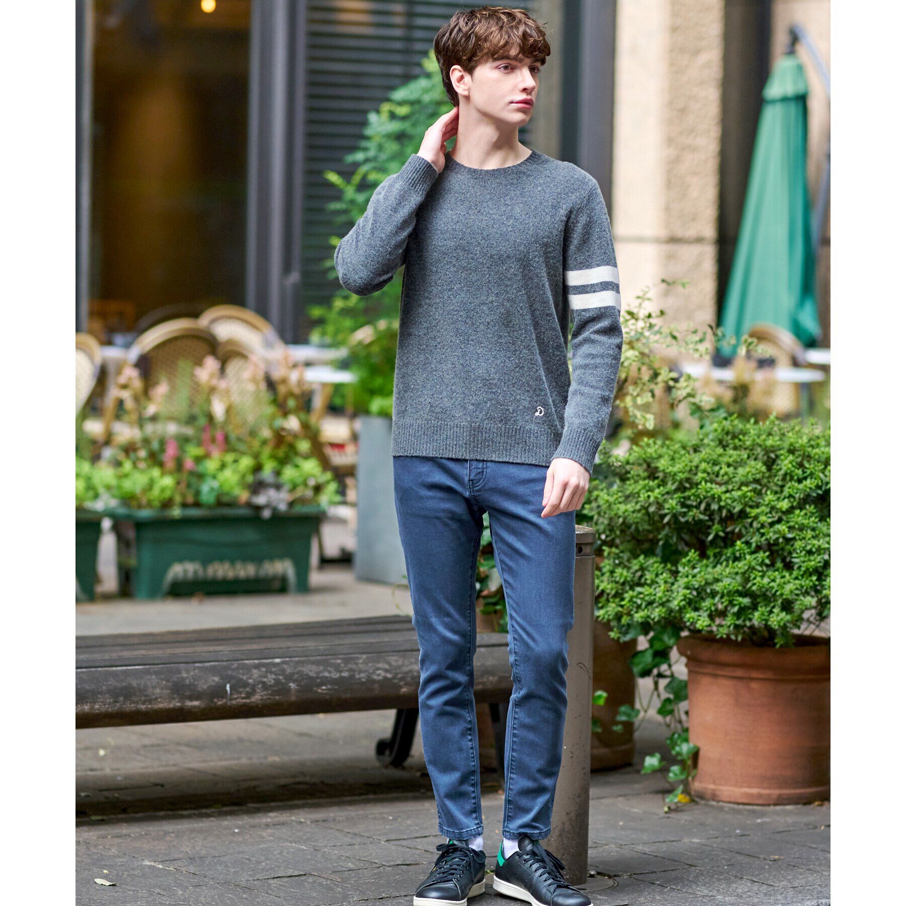 DRESSTERIOR「ラムウール混クルーネックニット」|ニット・セーター|