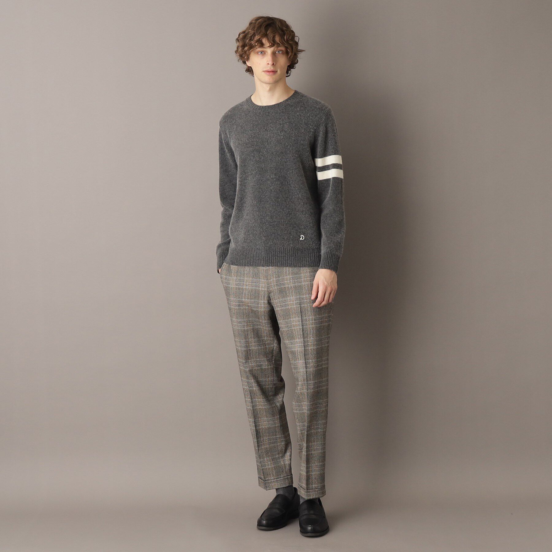 DRESSTERIOR「ラムウール混クルーネックニット」|ニット・セーター|