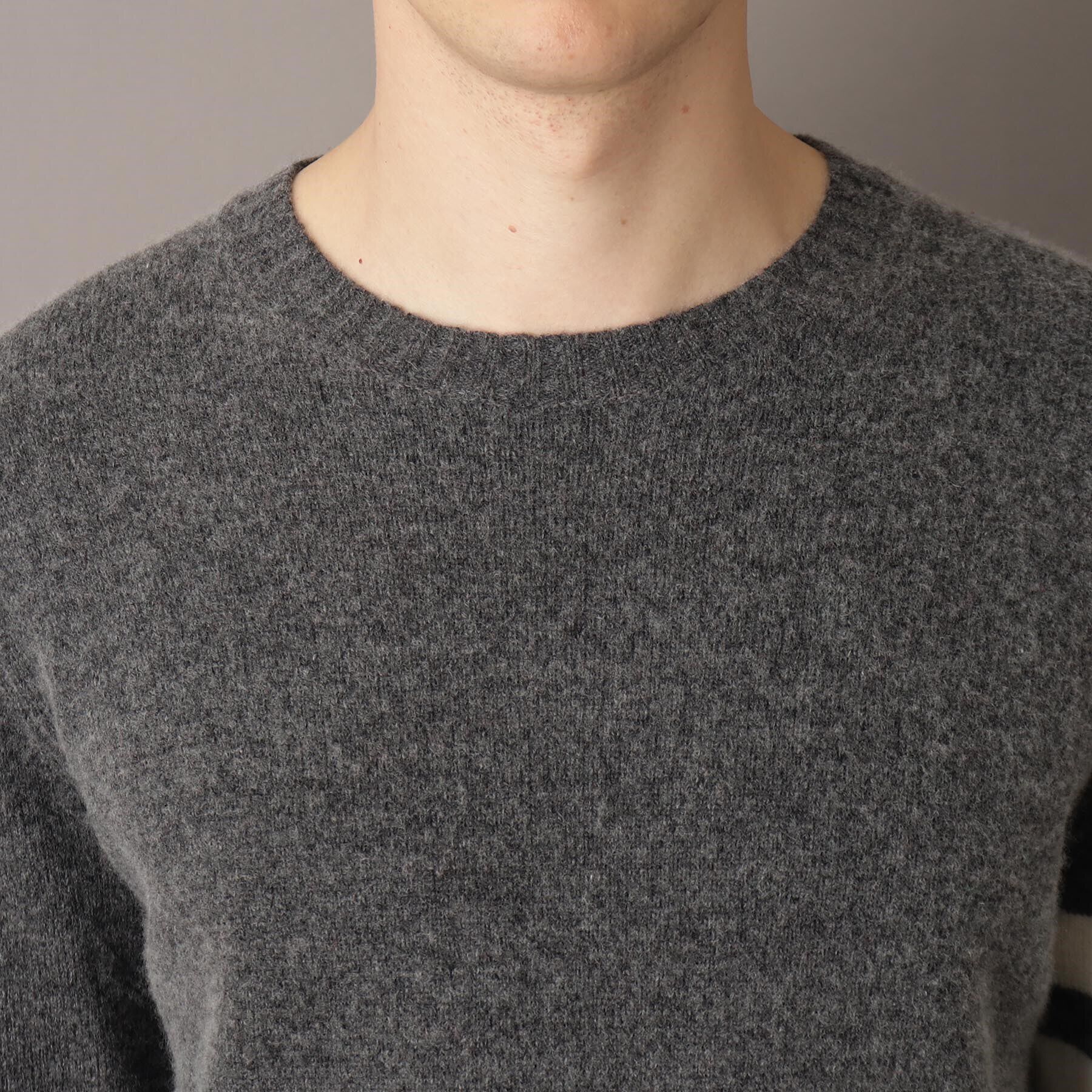 DRESSTERIOR「ラムウール混クルーネックニット」|ニット・セーター|