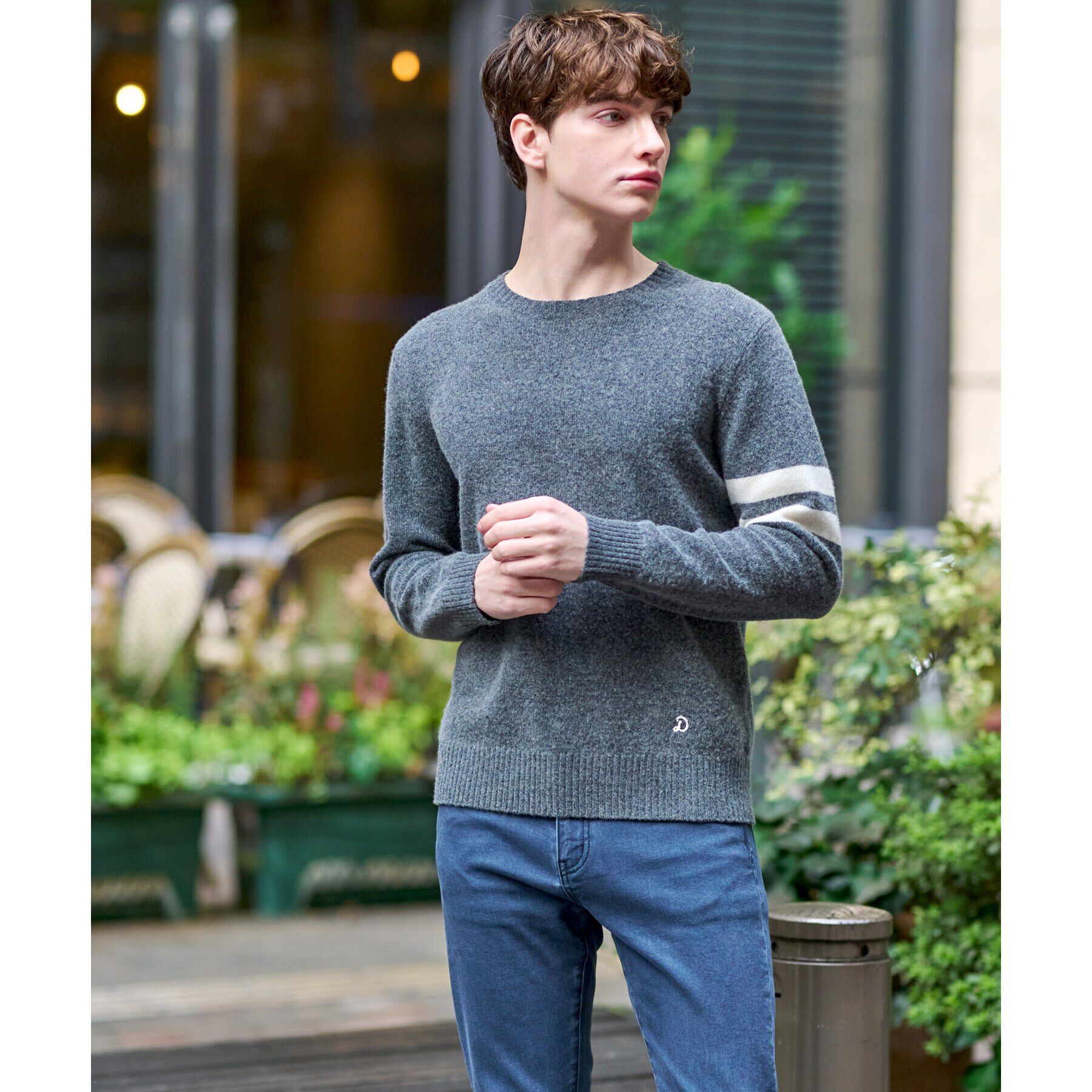 DRESSTERIOR「ラムウール混クルーネックニット」|ニット・セーター|