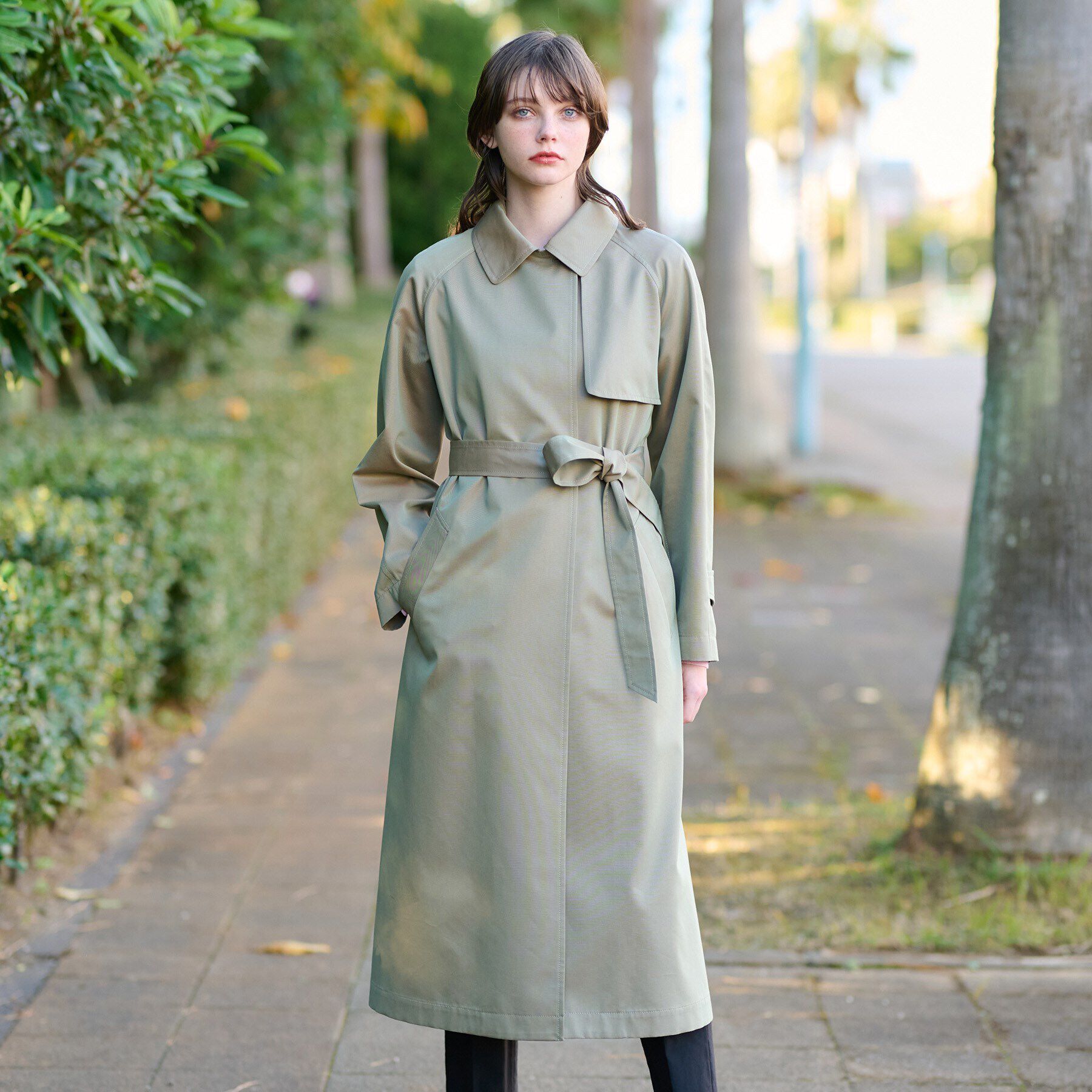 DRESSTERIOR「【上品/美シルエット】ライトトレンチコート」|トレンチコート|