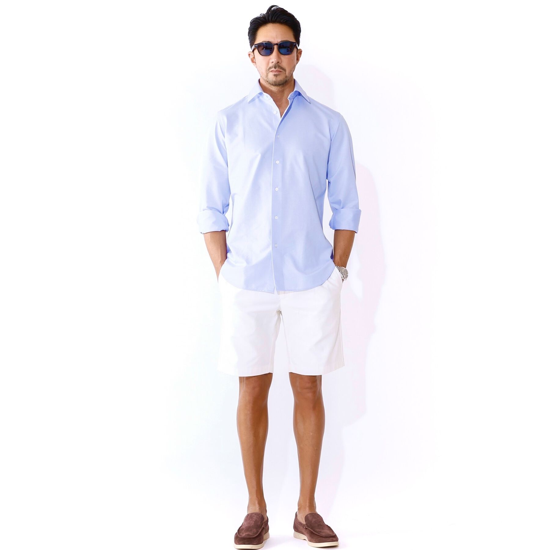 DRESSTERIOR「【干場義雅&times;DRESSTERIOR】46Gジャージードレスシャツ」|シャツ・ブラウス|