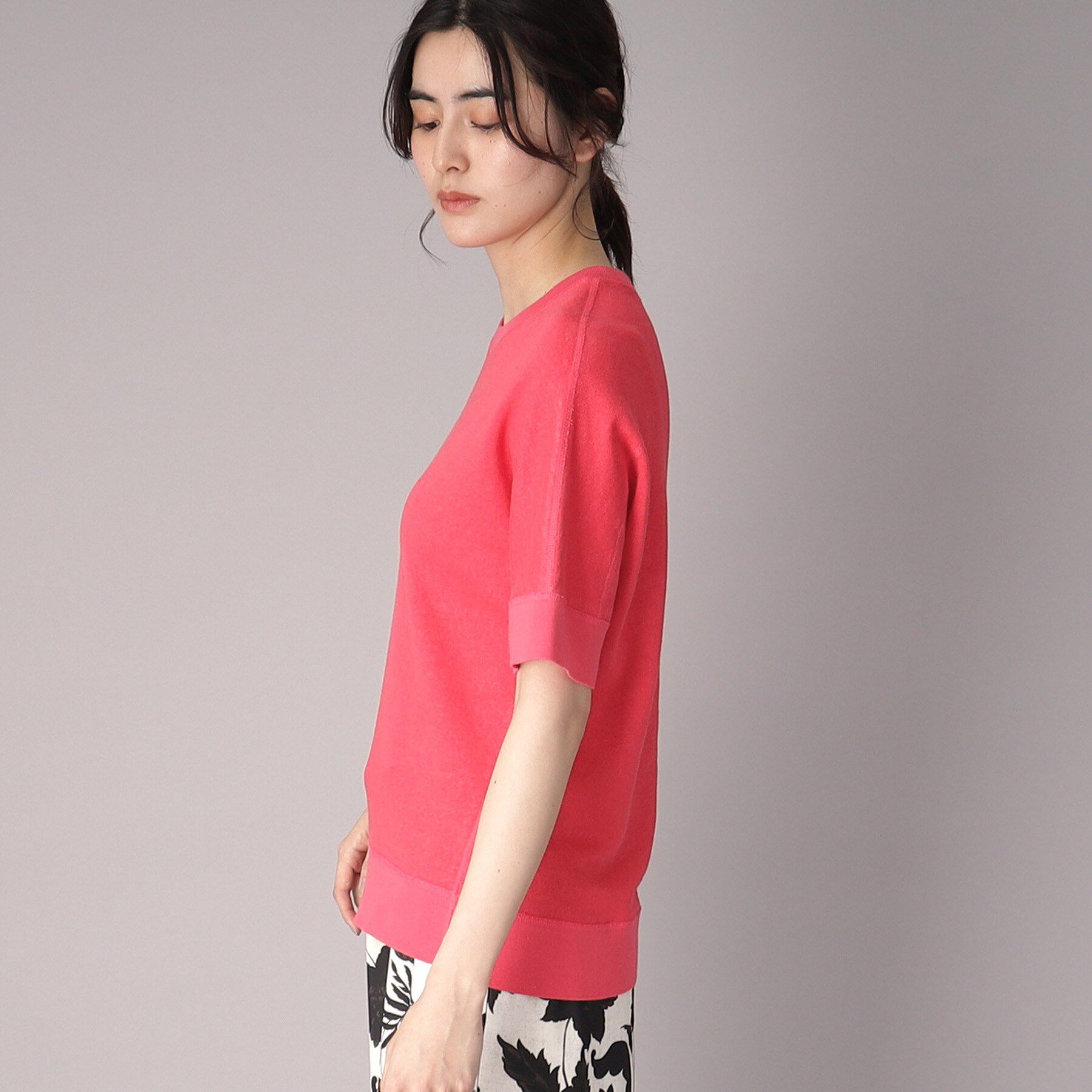 DRESSTERIOR「【毎年人気！／洗える】リネン裏毛ハーフスリーブプルオーバー」|Tシャツ・カットソー|